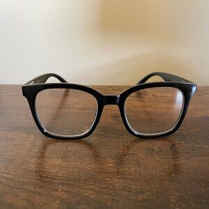 Nicole Miller Classic Black Square Retro Thick Eyeglass Frames Only 52-18-140